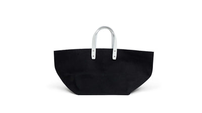 Black / Grey Handles / Desktop / BlackMenu / How to Live Canvas Tote Bag, designed by Mayumi Katsuya