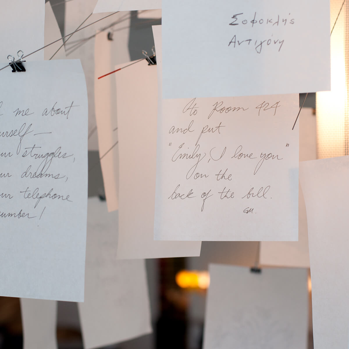 Mobile / BlackMenu / Zettel'z 5 Chandelier, designed by Ingo Maurer