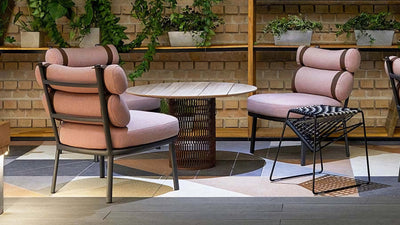 Desktop / WhiteMenu / Mesh Table, designed by Patricia Urquiola