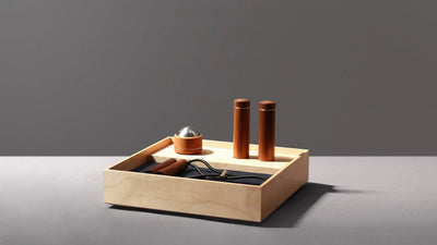 American Walnut / Desktop / WhiteMenu / Home Gym - Set A