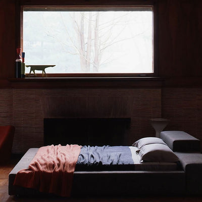 GeneralOption / Mobile / BlackMenu / Extrawall Bed, designed by Piero Lissoni