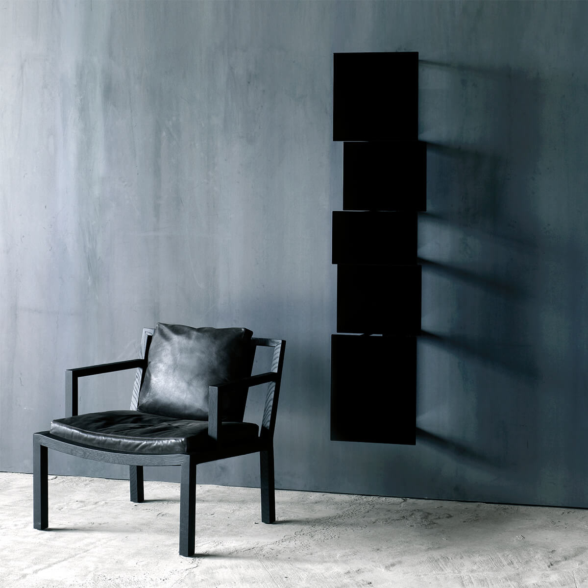 Shape A / Black / Mobile / WhiteMenu / Bukva Bookcase made by Living Divani
