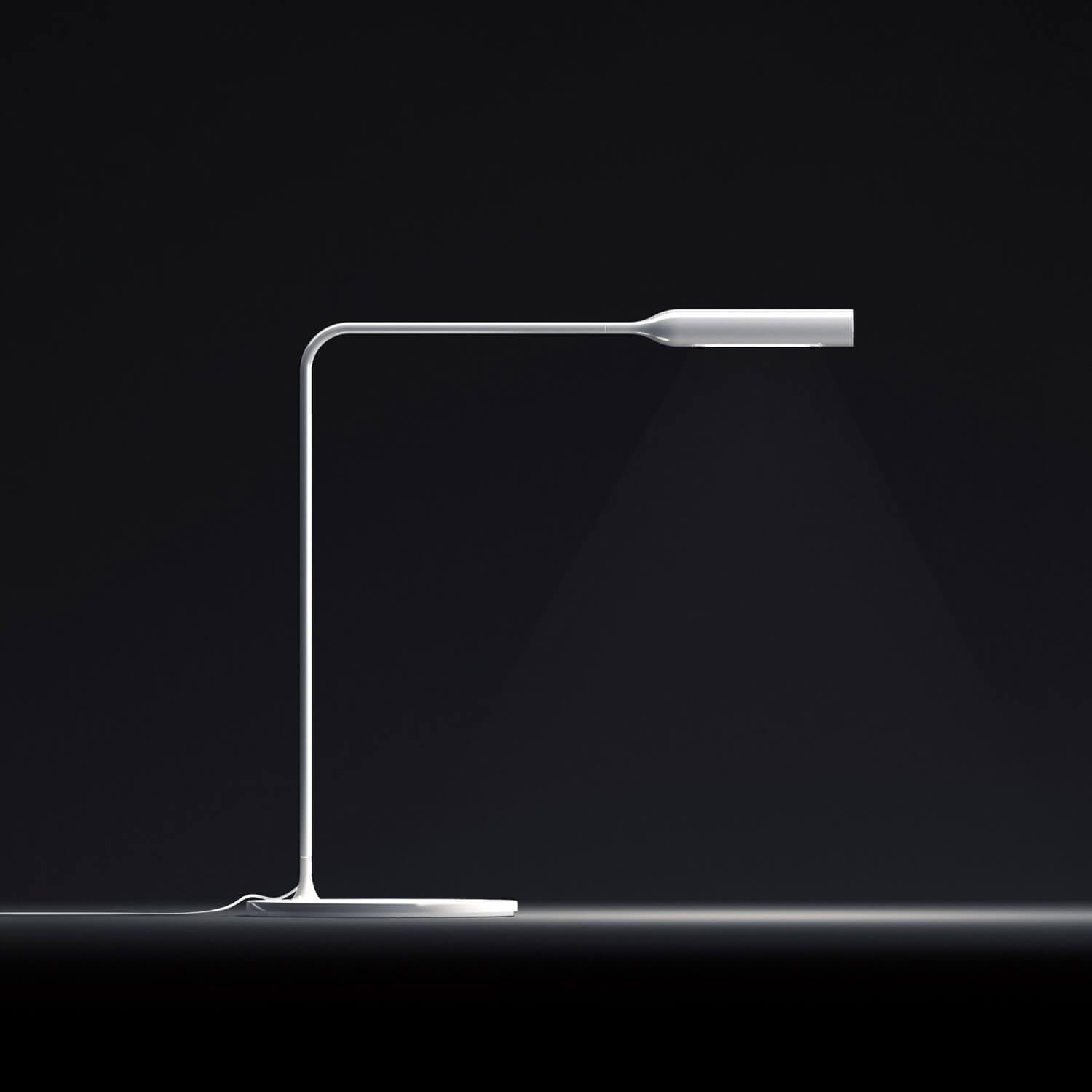 Matte White / Mobile / WhiteMenu / Flo Bedside Lamp, designed by Foster + Partners