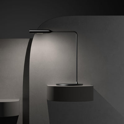 Black Soft Touch / Mobile / WhiteMenu / Flo Bedside Lamp, designed by Foster + Partners