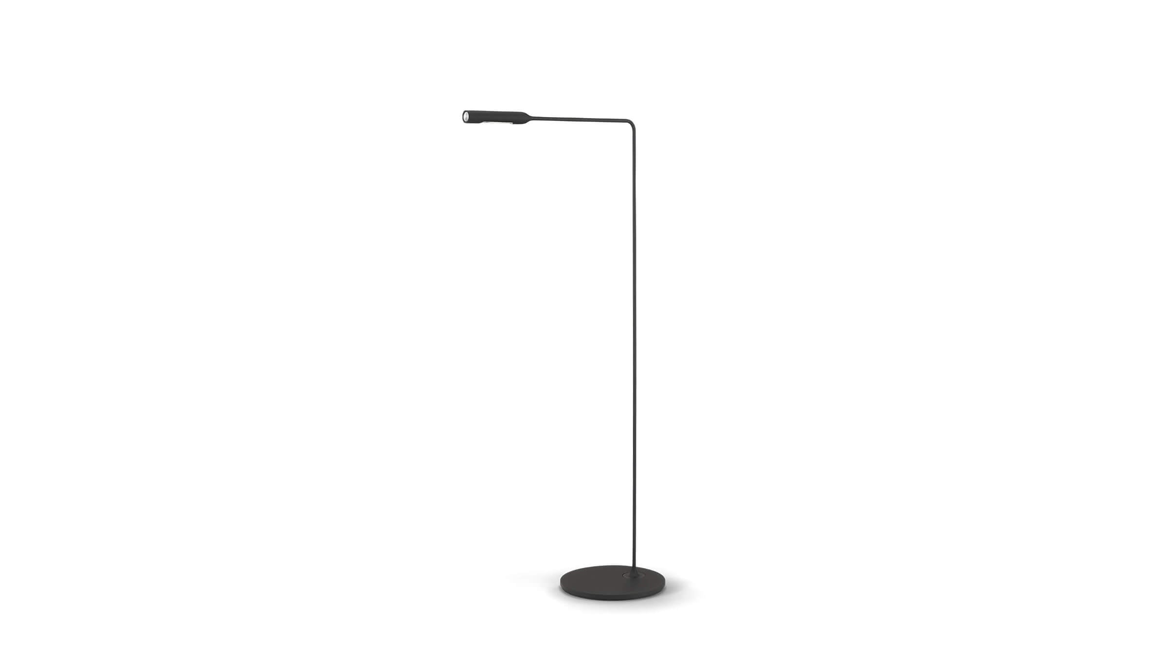 Black Soft Touch / Desktop / BlackMenu / Flo Lounge Floor Lamp, designed by Foster + Partners