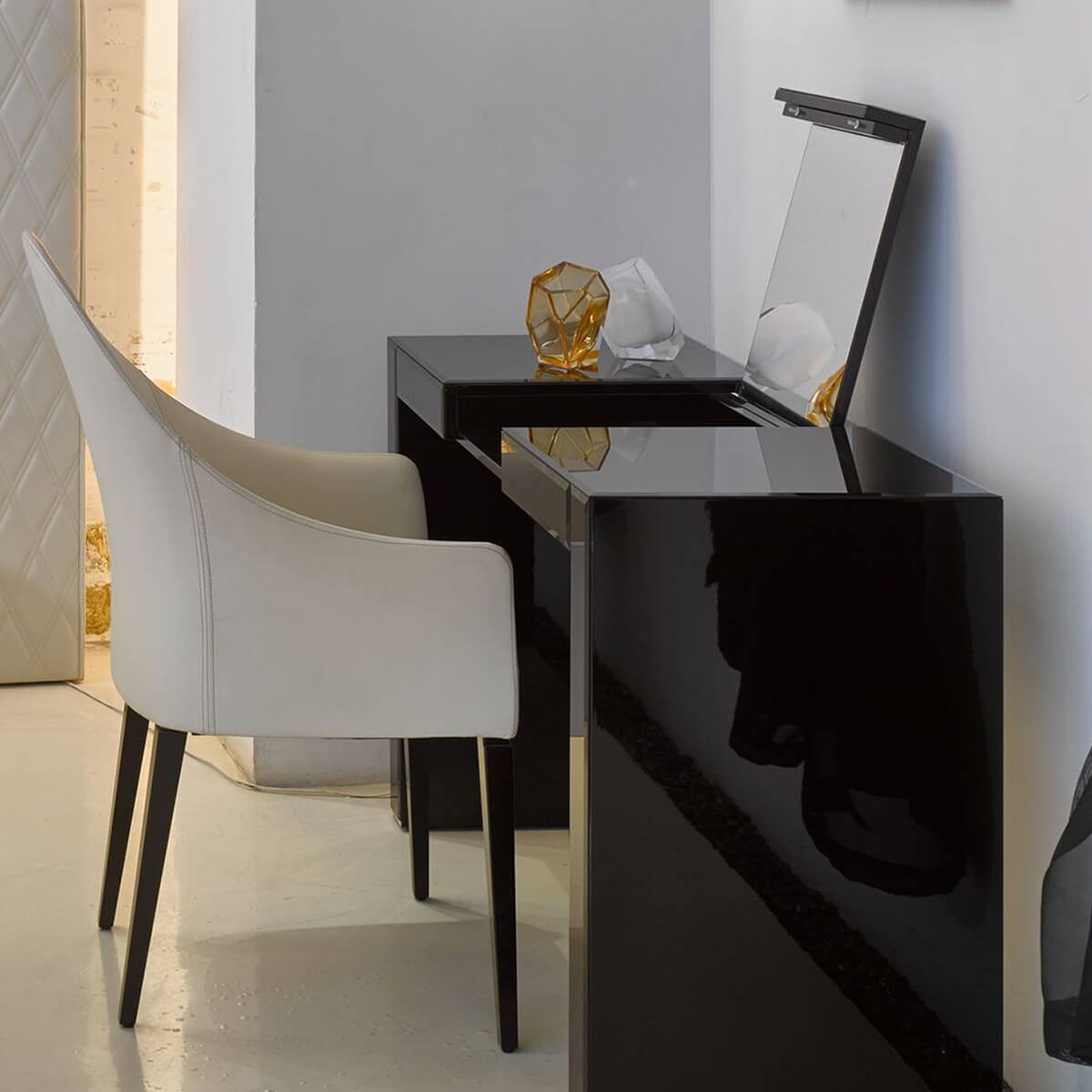 Amber / Mobile / BlackMenu / Crystal Rock Vase, designed by Arik Levy