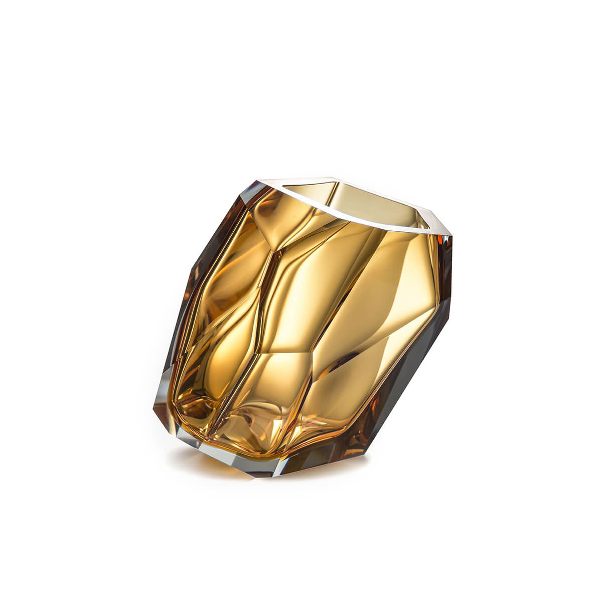 Amber / Mobile / BlackMenu / Crystal Rock Vase, designed by Arik Levy