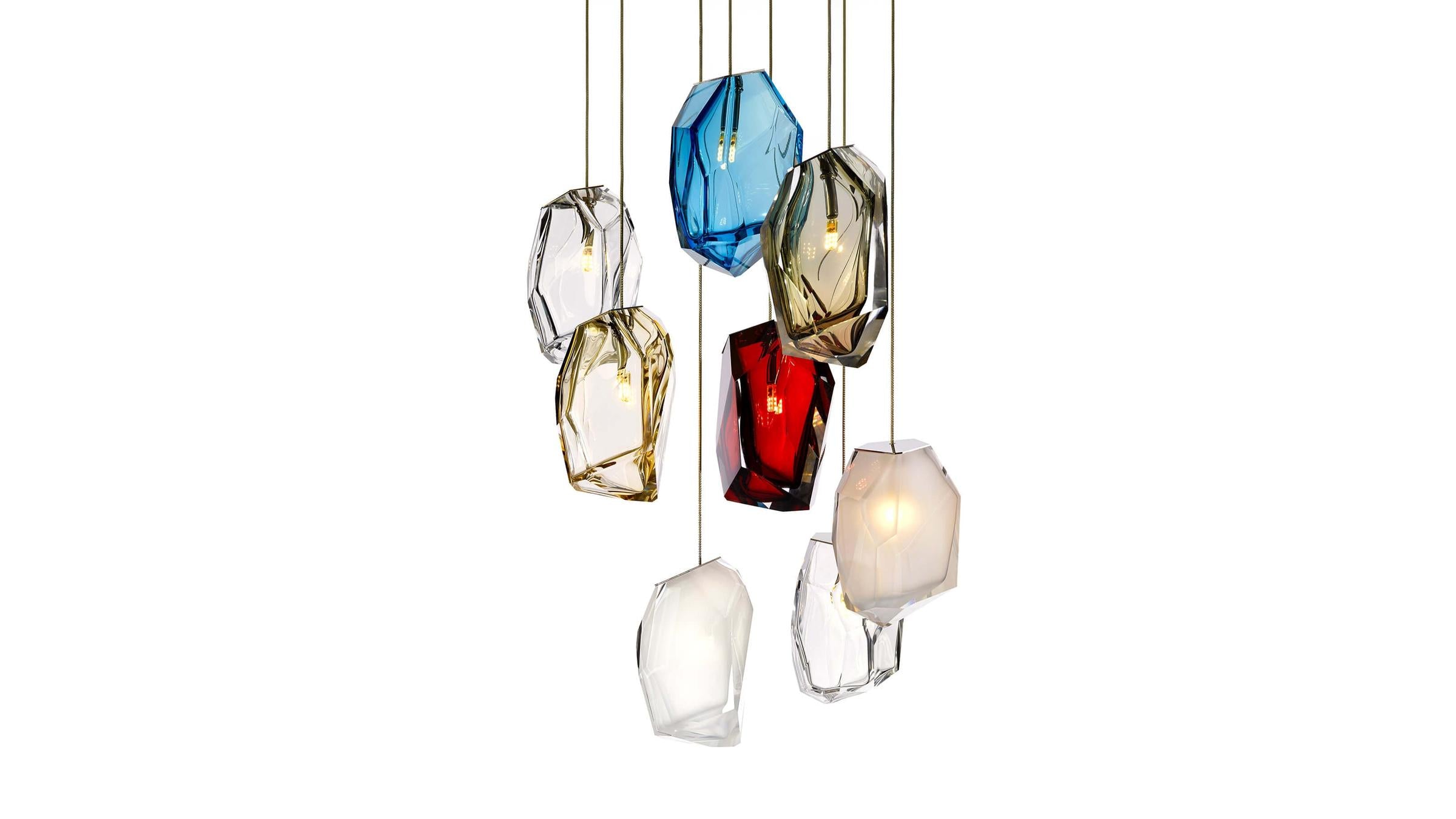 Lasvit Pendant Lamp Crystal Rock 1 Pendant Lamp