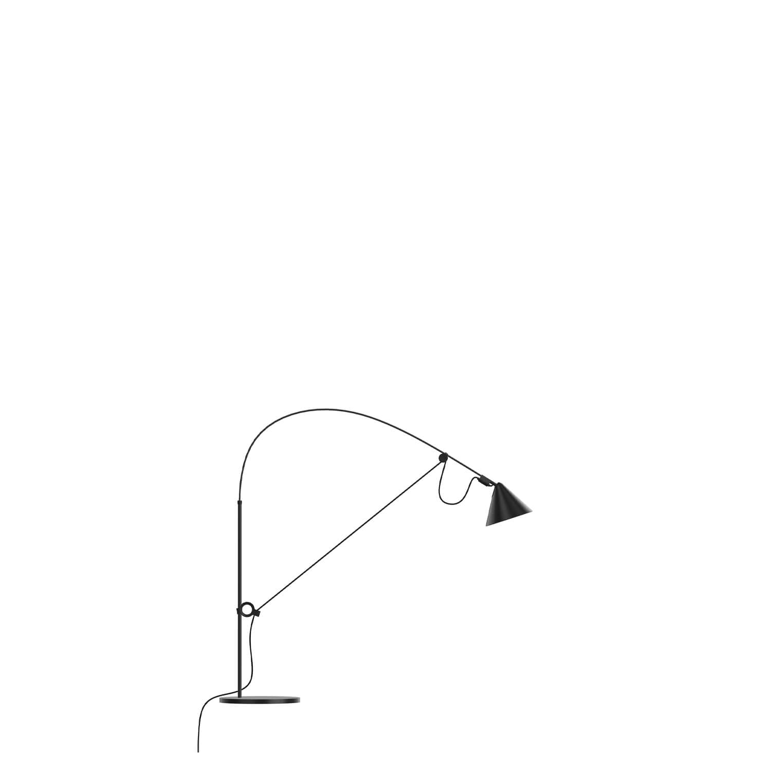 Black-Black / Table / Mobile / BlackMenu / Ayno Lamp, designed by Stefan Diez
