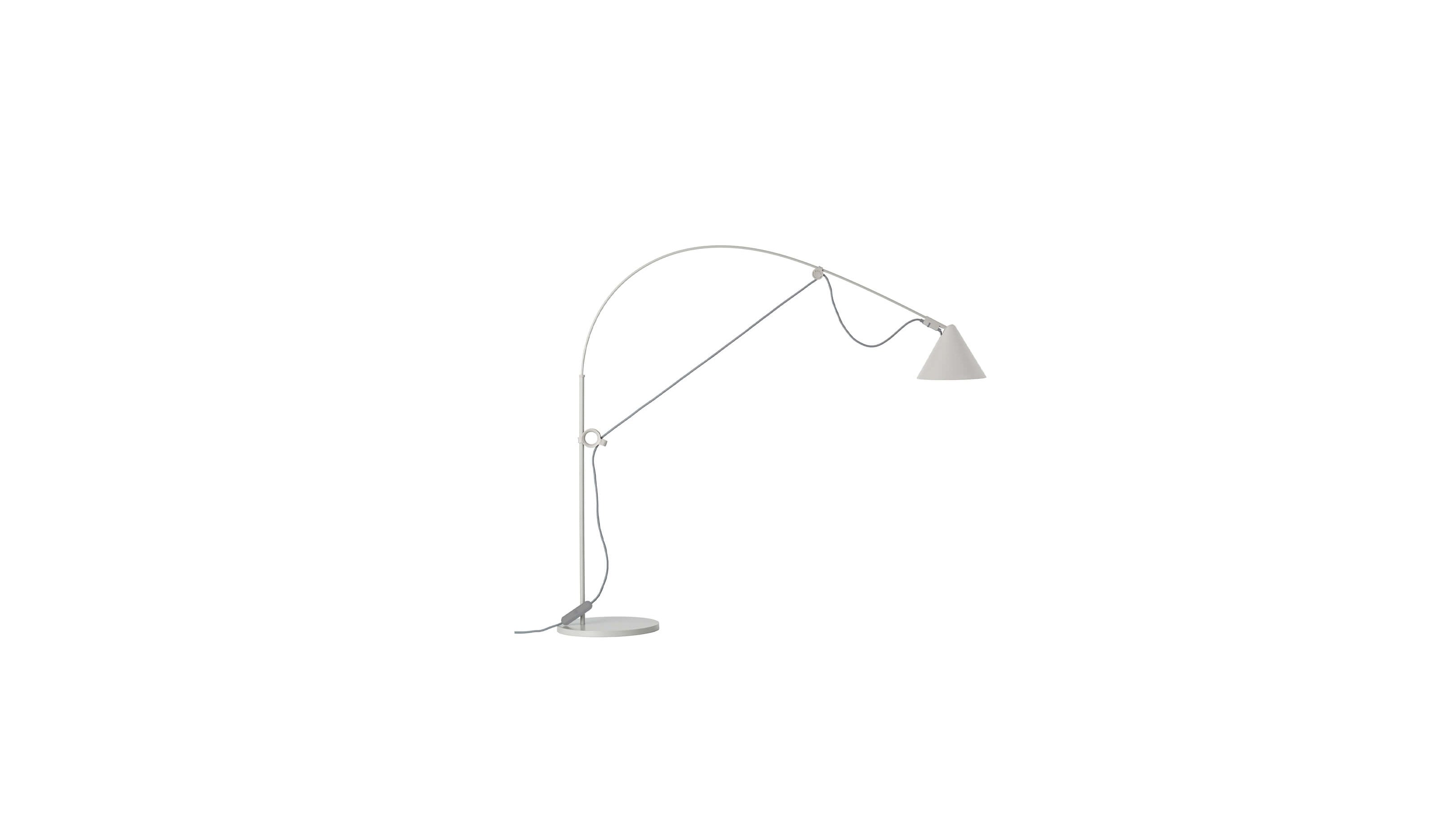 Silk Grey-Grey / Table / Desktop / BlackMenu / Ayno Lamp, designed by Stefan Diez