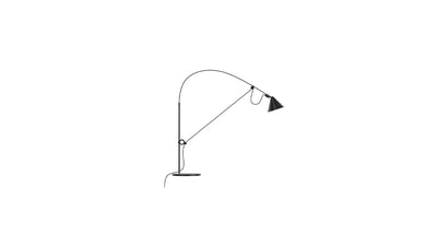 Black-Black / Table / Desktop / BlackMenu / Ayno Lamp, designed by Stefan Diez
