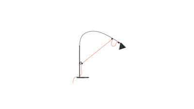 Black-Orange / Table / Desktop / BlackMenu / Ayno Lamp, designed by Stefan Diez