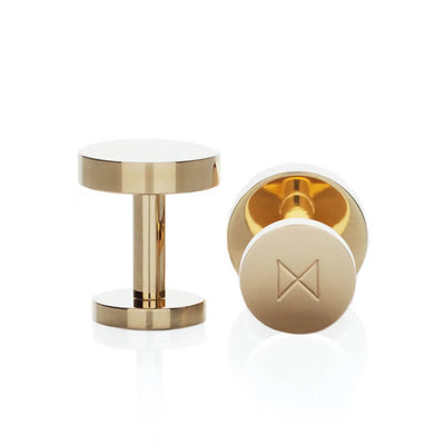 Polished Brass / Mobile / BlackMenu / Minimalux Cuff Links, designed by Alice Made This