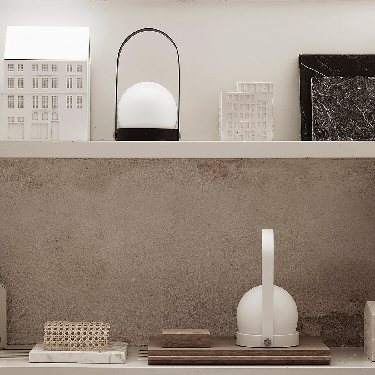 Black / Mobile / BlackMenu / Carrie Portable LED Lamp, designed by Norm Architects