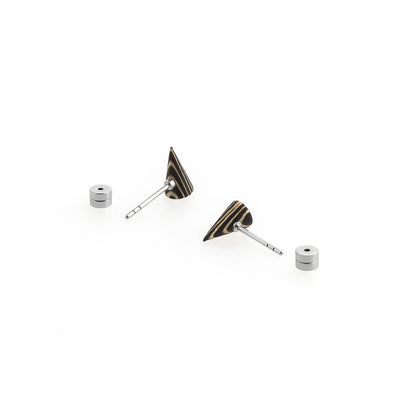 Cone / Sycamore/Ebony / Mobile / BlackMenu / Second Life Duo Earrings, designed by Moissue