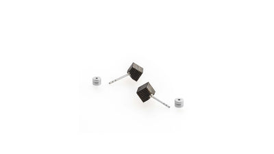 Cube / Sycamore/Ebony / Desktop / BlackMenu / Second Life Duo Earrings, designed by Moissue