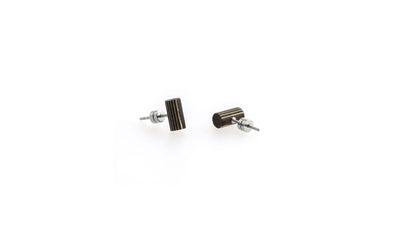 Cylinder / Sycamore/Ebony / Desktop / BlackMenu / Second Life Duo Earrings, designed by Moissue