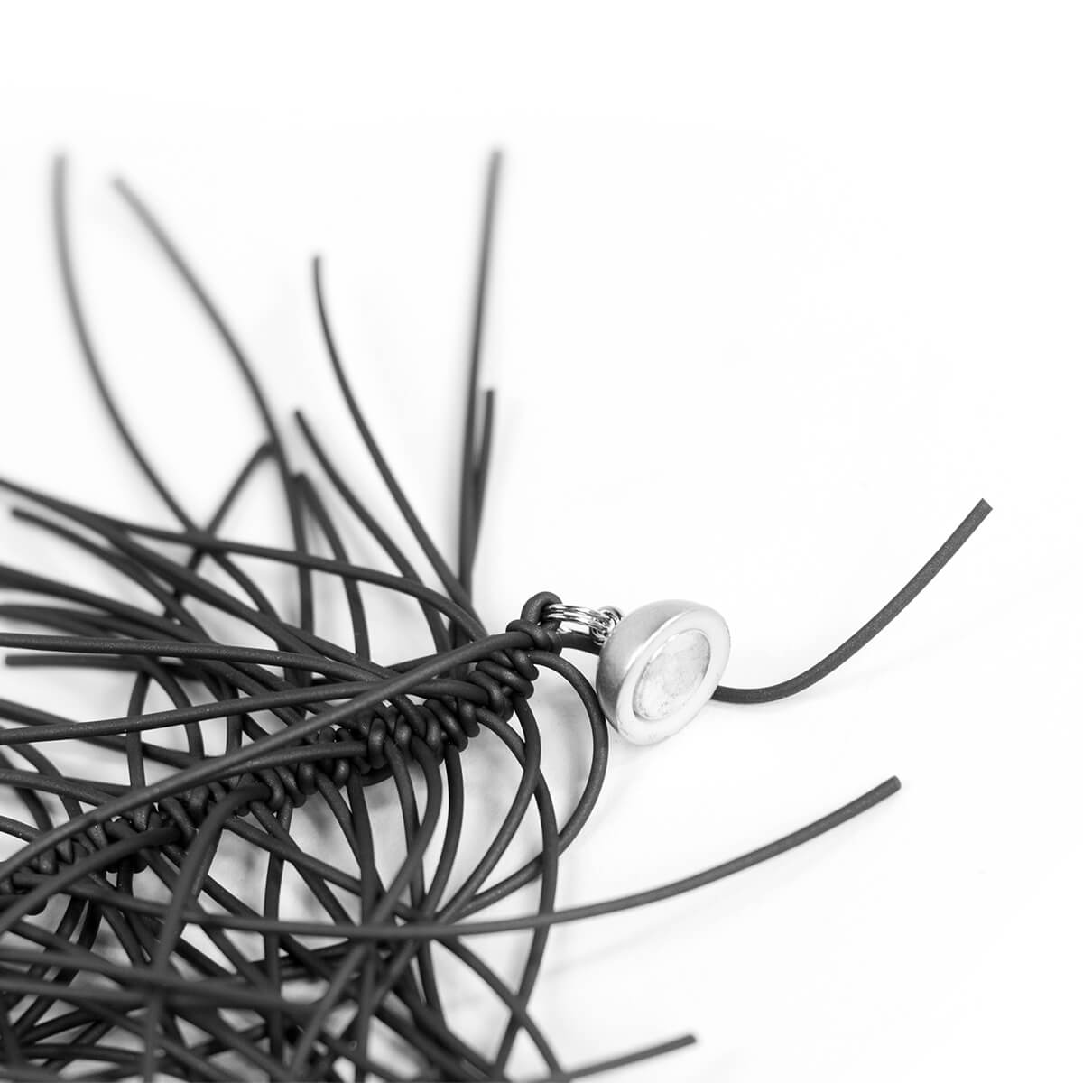 Black PVC / Mobile / BlackMenu / Spike Necklace, designed by Materia Design
