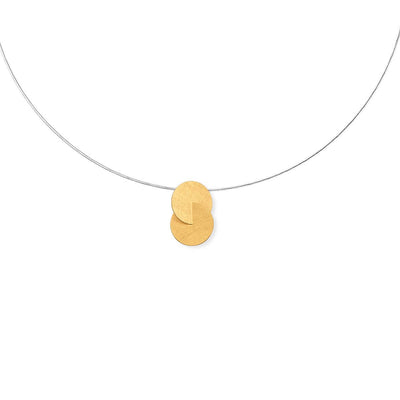 Marcin Zaremski Jewelry Double Disc Pendant Necklace