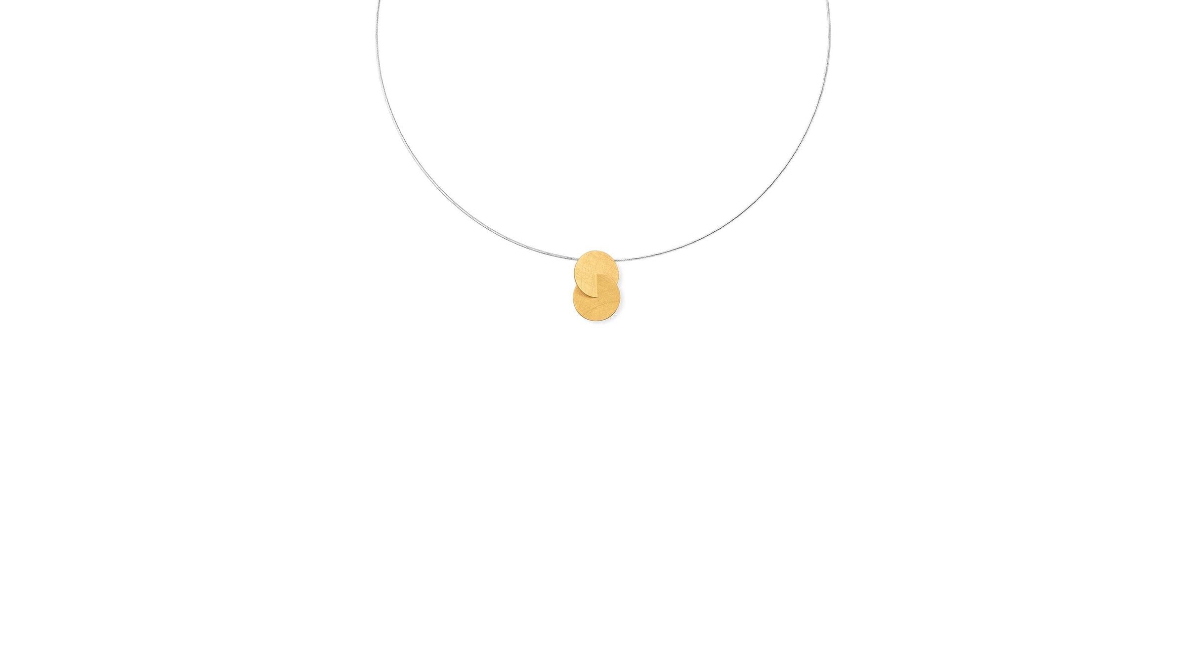 Marcin Zaremski Jewelry Double Disc Pendant Necklace