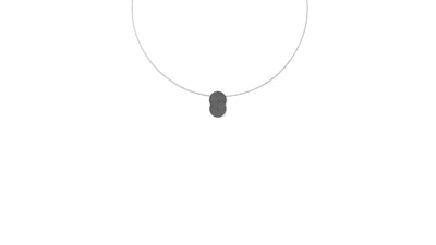 Small / Oxidized Silver / Desktop / BlackMenu / Double Disc Pendant Necklace, designed by Marcin Zaremski