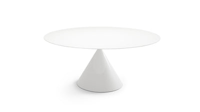 White Duomo / 160cm / Desktop / BlackMenu / Clay Table, designed by Marc Krusin