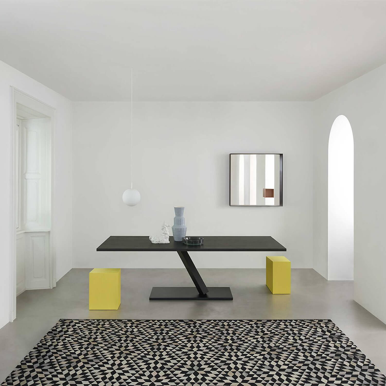 240cm / Mobile / BlackMenu / Element Rectangular Table