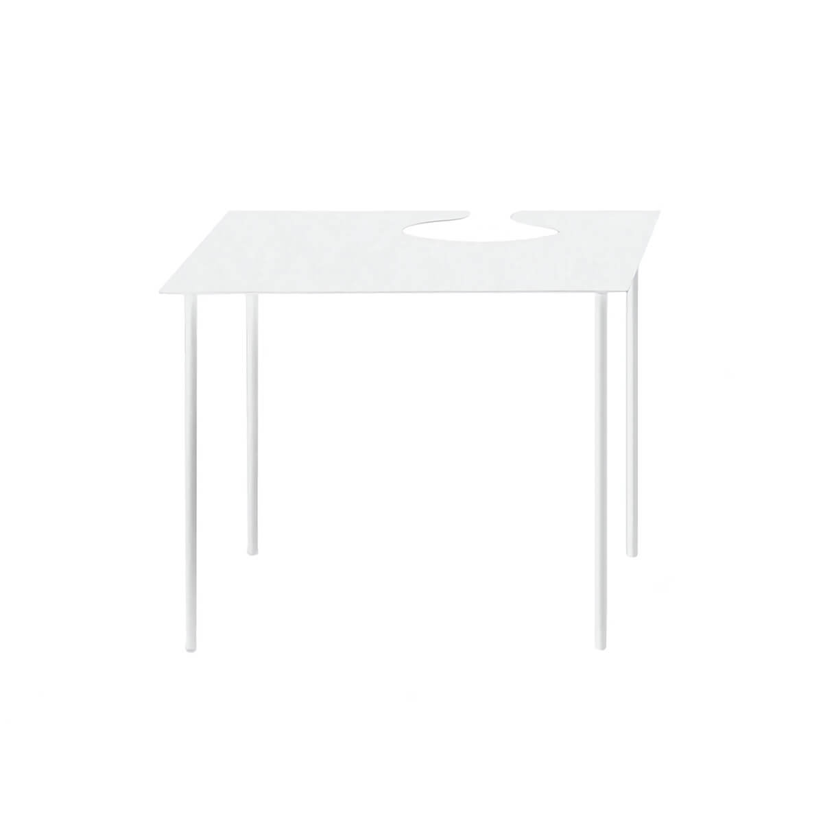 Large Square / Mobile / BlackMenu / Softer than Steel Table, designed by Nendo