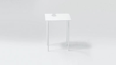 Small Square / Desktop / BlackMenu / Softer than Steel Table, designed by Nendo