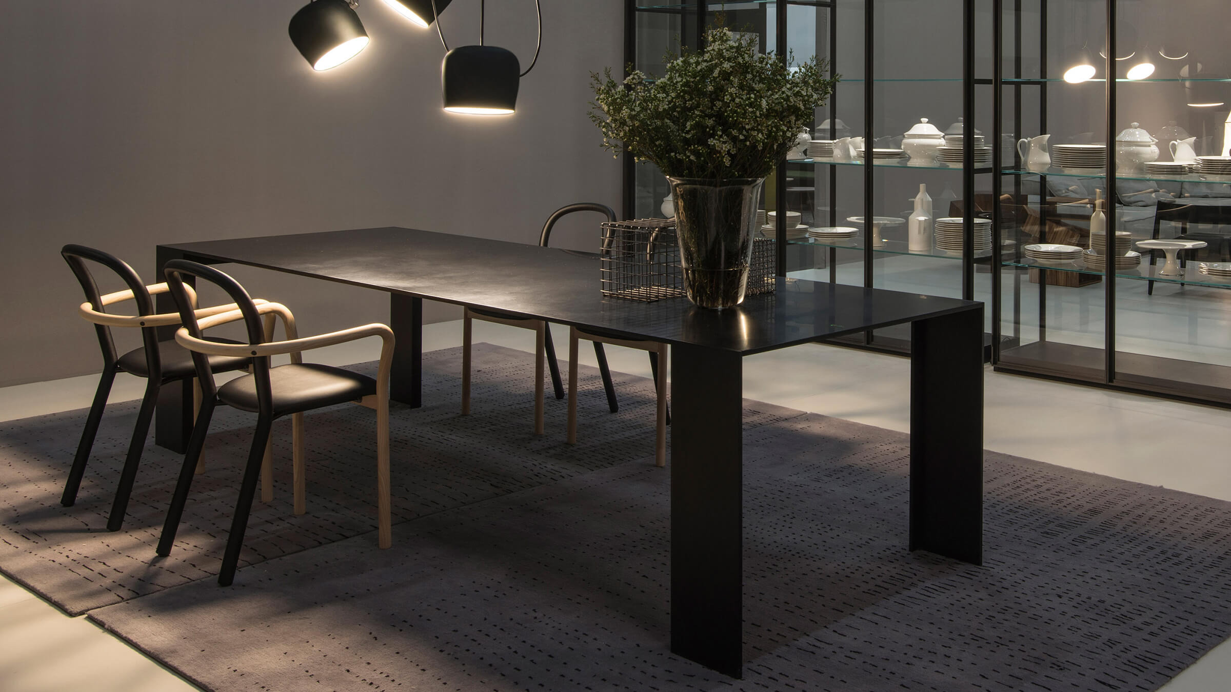 Desktop / WhiteMenu / Metallico Table, designed by Piero Lissoni