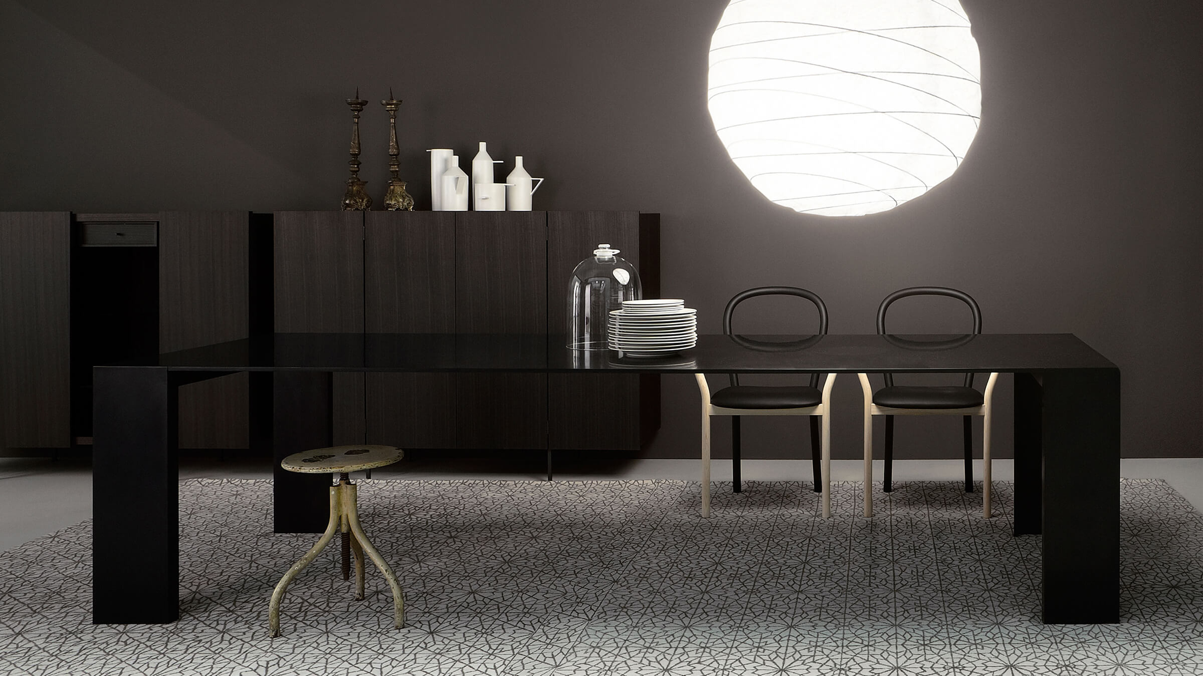 Porro Dining Table Metallico Table