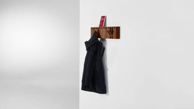 Walnut / Desktop / BlackMenu / Xylo Coat Rack, designed by Patrick Seha