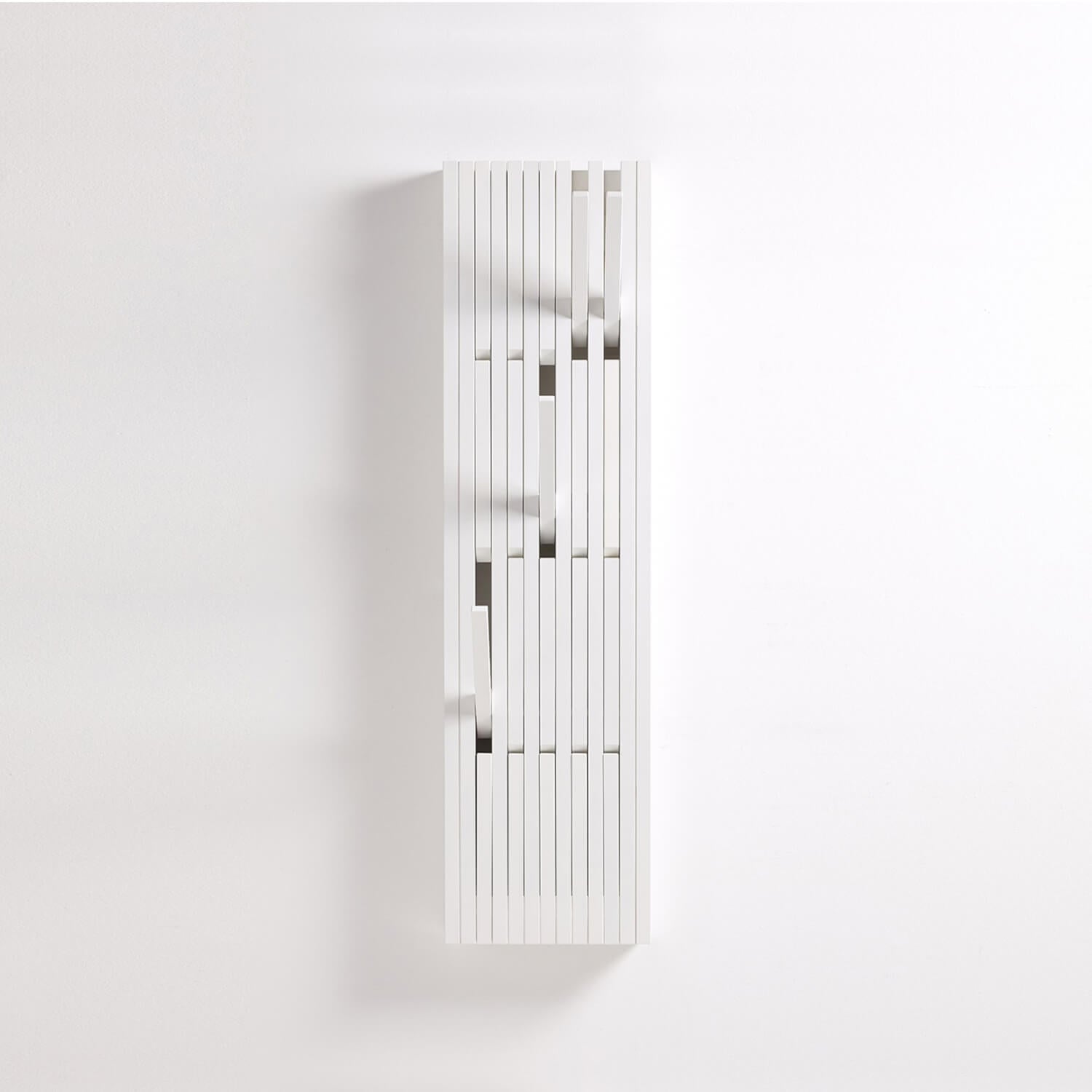 Small / Beech White / Mobile / BlackMenu / Piano Coat Rack, designed by Patrick Seha