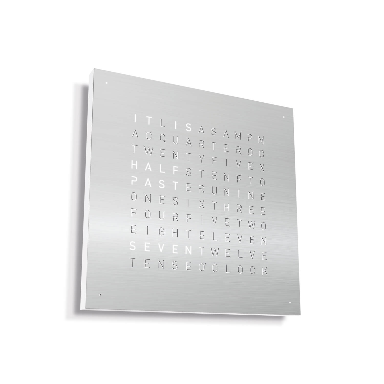 Mobile / BlackMenu / Qlocktwo Clock, designed by Biegert & Funk