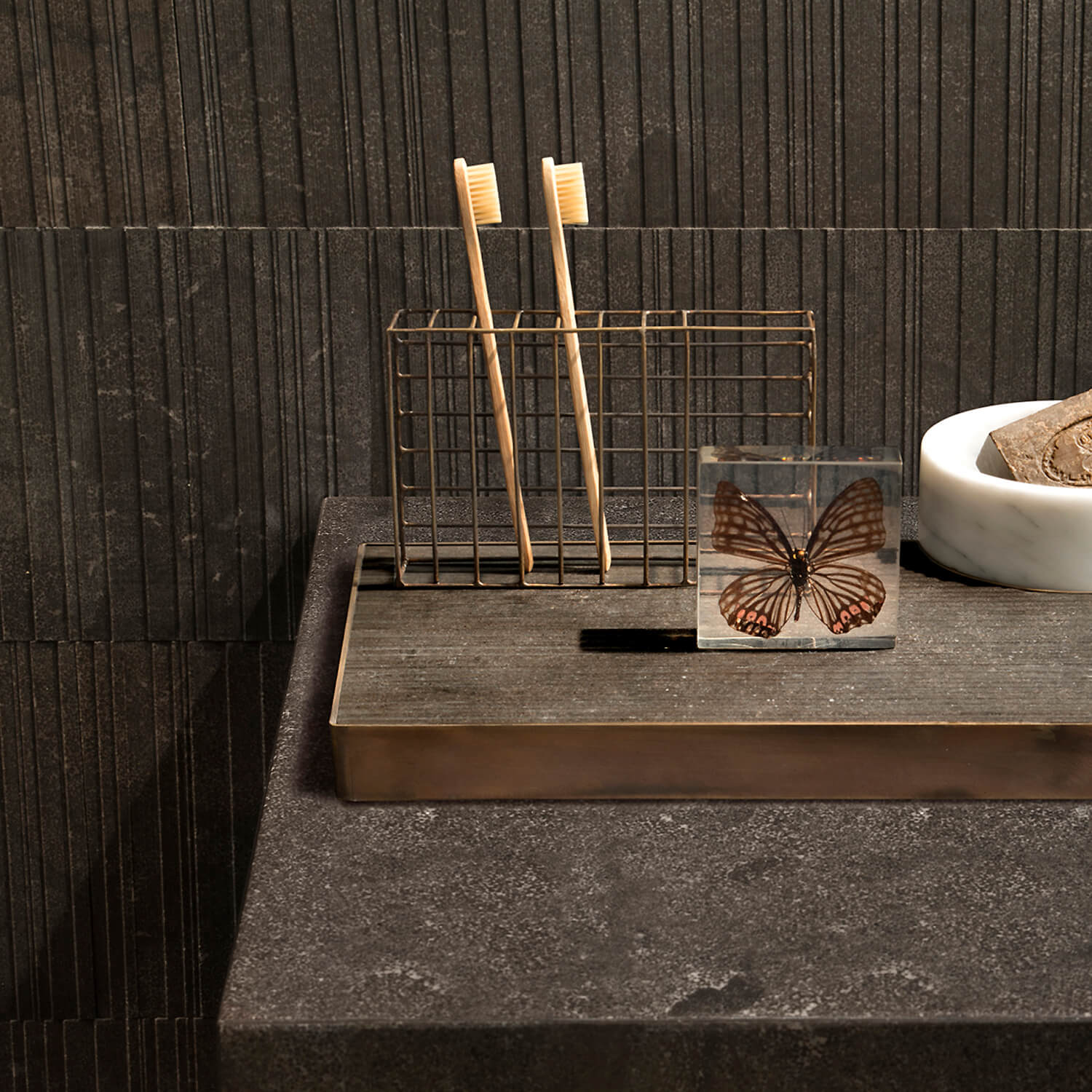 Mobile / BlackMenu / PLAT-EAU Bath Trio, designed by Silvia Fanticelli