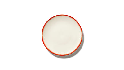 Serax Dinnerware Dé Off-White and Red Plate