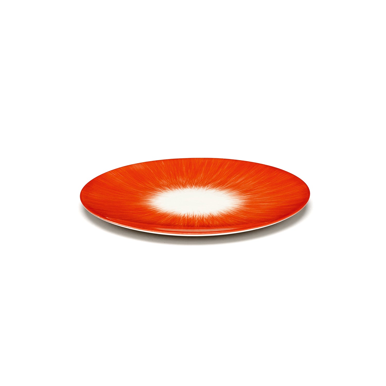 5.5 inches / Dé Plate #2 / Mobile / BlackMenu / Dé Off-White and Red Plate