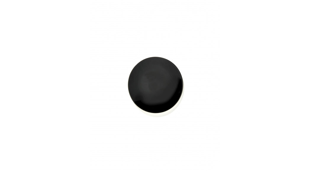 5.5 inches / Desktop / BlackMenu / Dé Solid Glossy Black Plate