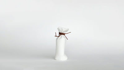 Small / Desktop / BlackMenu / Sack Porcelain Vase, designed by Laurent Trebout