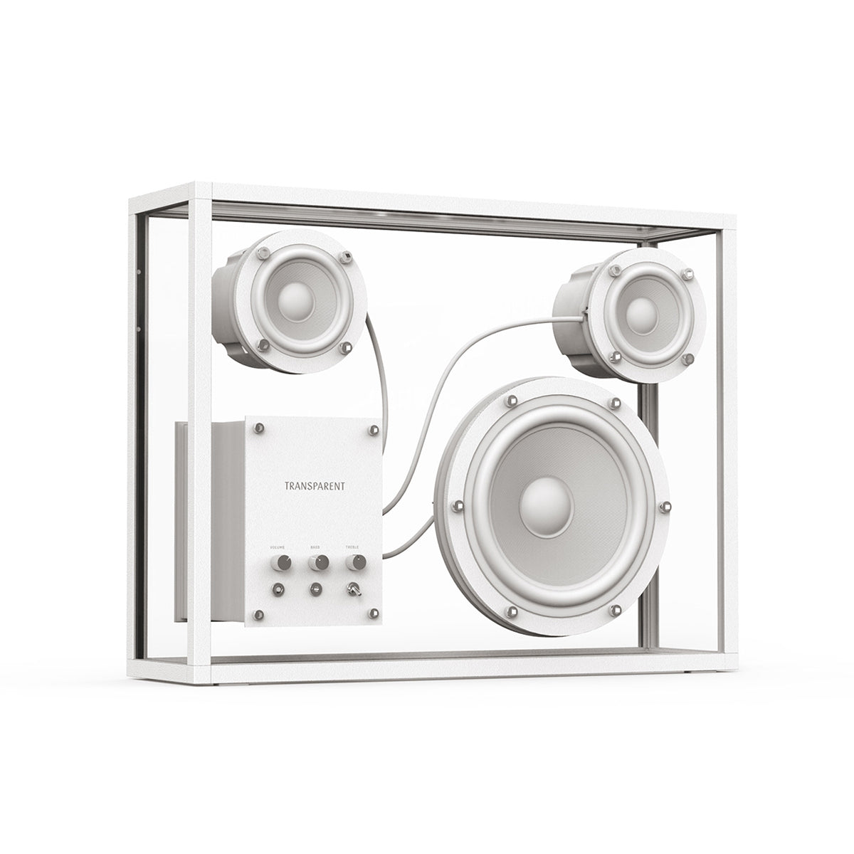 White / Mobile / BlackMenu / Transparent Speaker, designed by Martin Willers & Per Brickstad