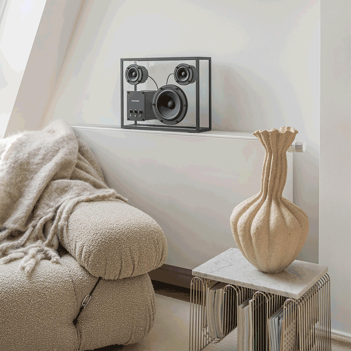 Black / Mobile / BlackMenu / Transparent Speaker, designed by Martin Willers & Per Brickstad