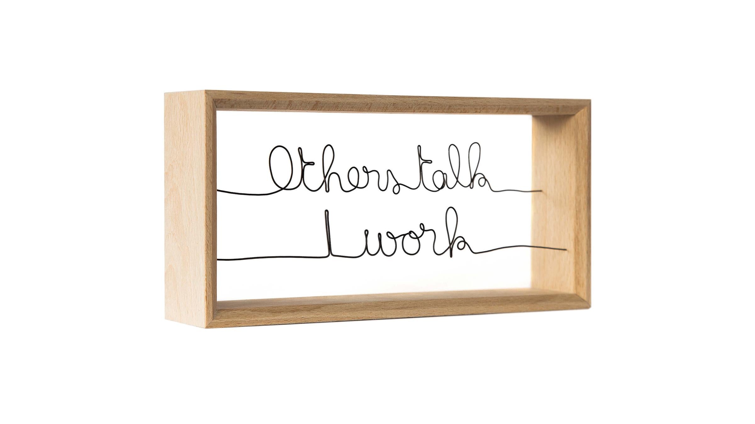 Valentine Herrenschmidt Sculpture Words From Picasso Calligraphed Frames
