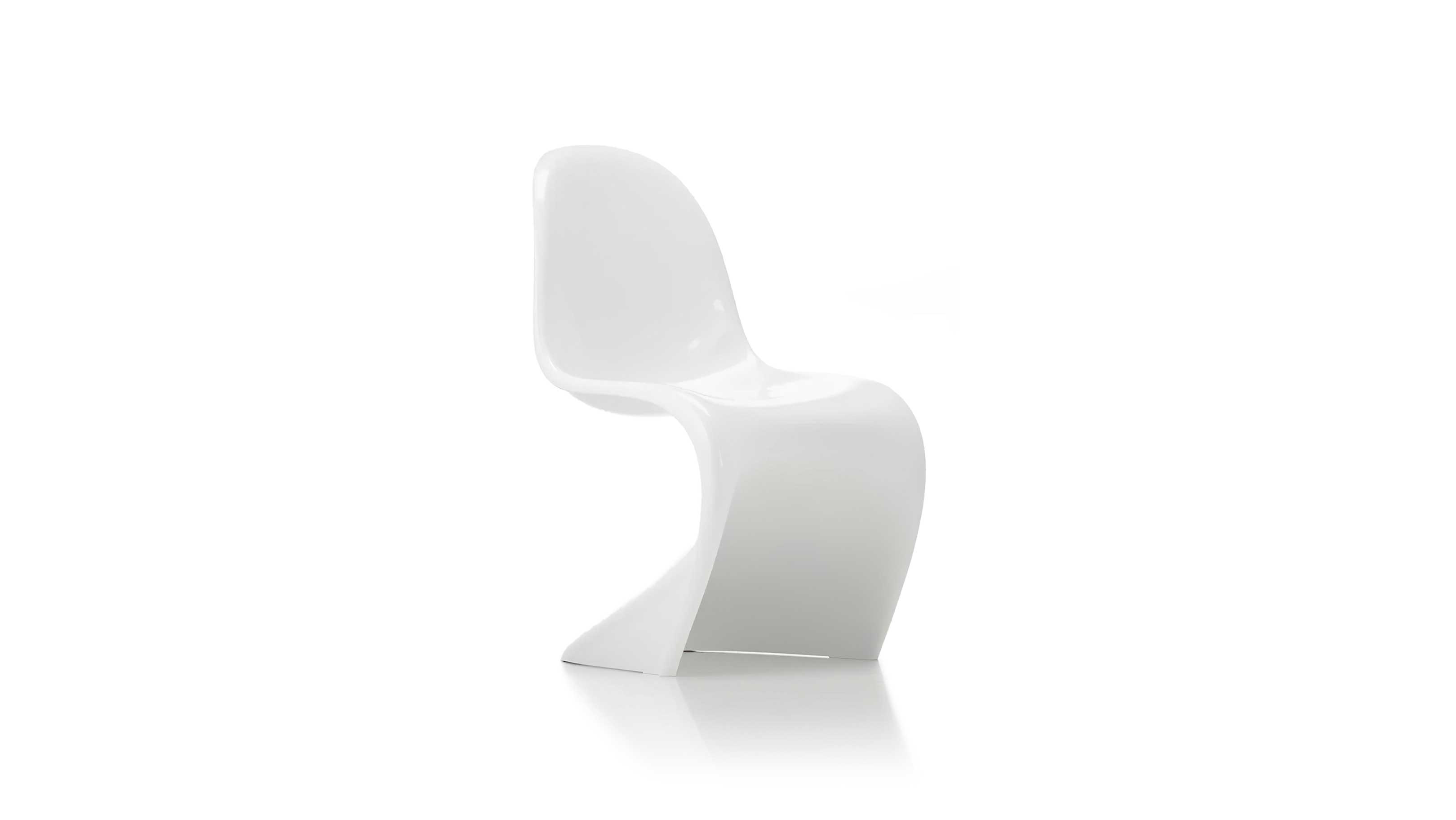 White / Desktop / BlackMenu / Panton Chair Classic, designed by Verner Panton made by Vitra