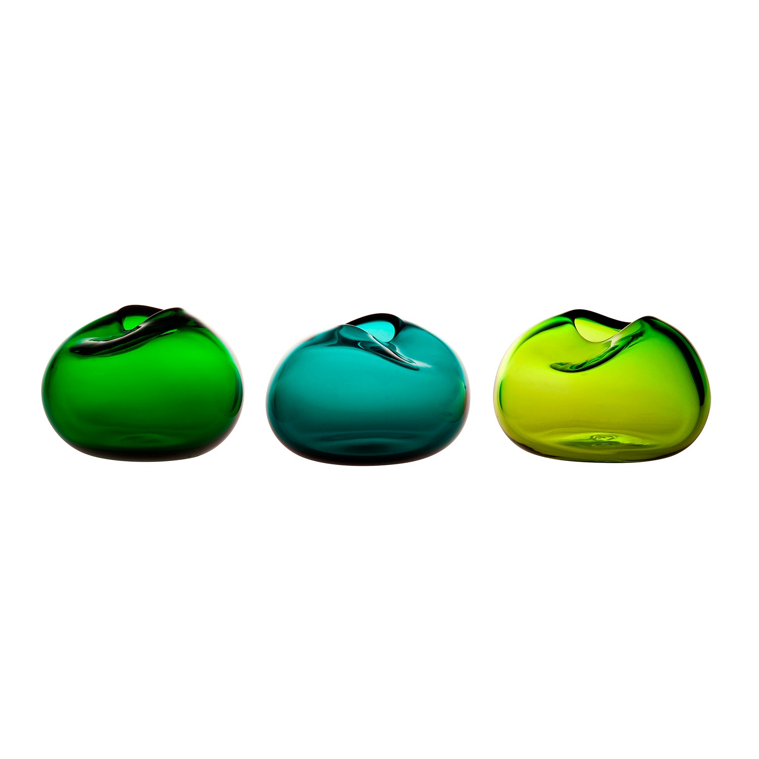 Green Tones / Mobile / BlackMenu / Caillou Vases - Set Of Three, Kate Hume