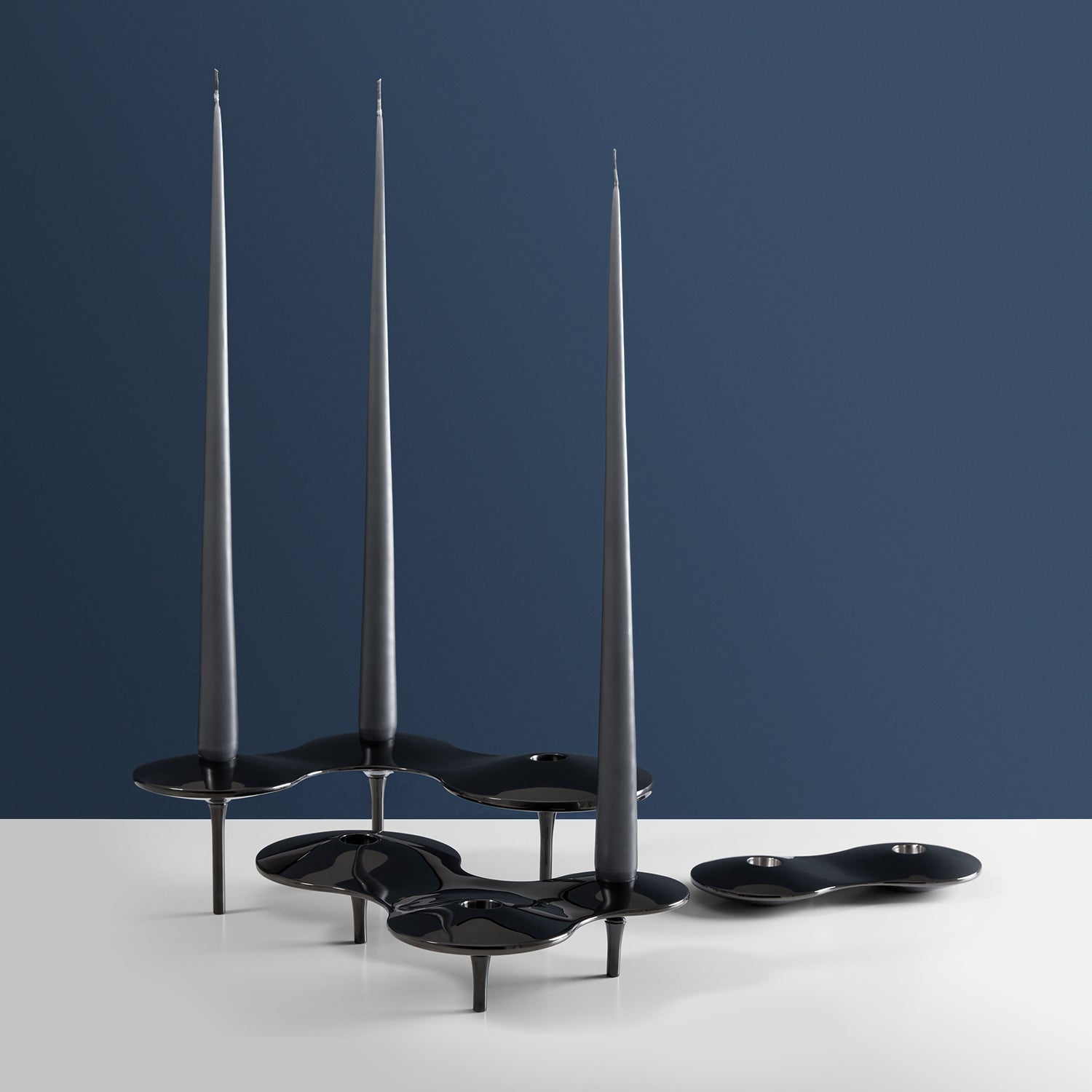 Small / Black / Mobile / WhiteMenu / Cell Candle Holder, Zaha Hadid Design