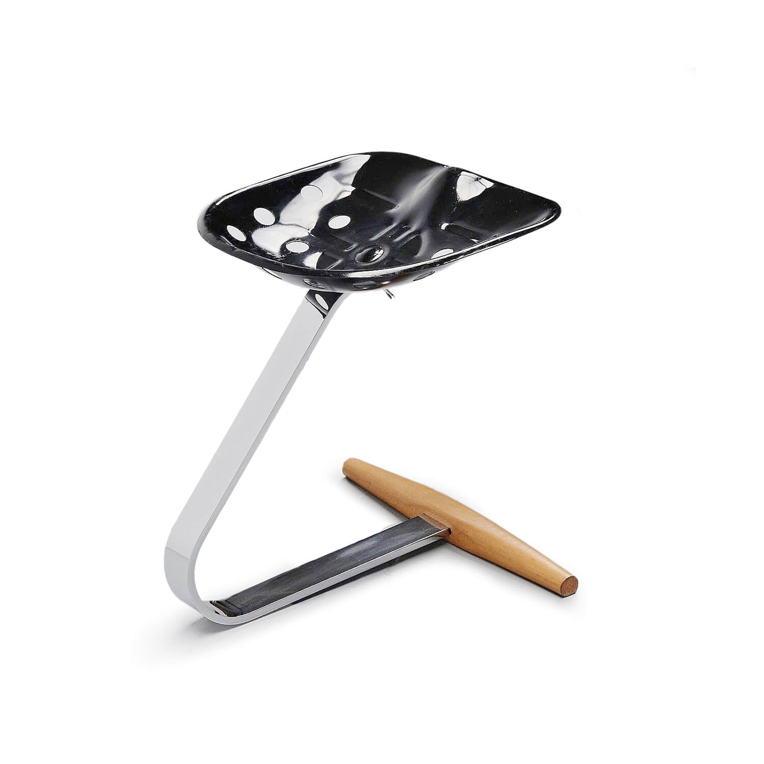Black / Mobile / BlackMenu / Mezzadro Stool, designed by Achille and Pier Giacomo Castiglioni