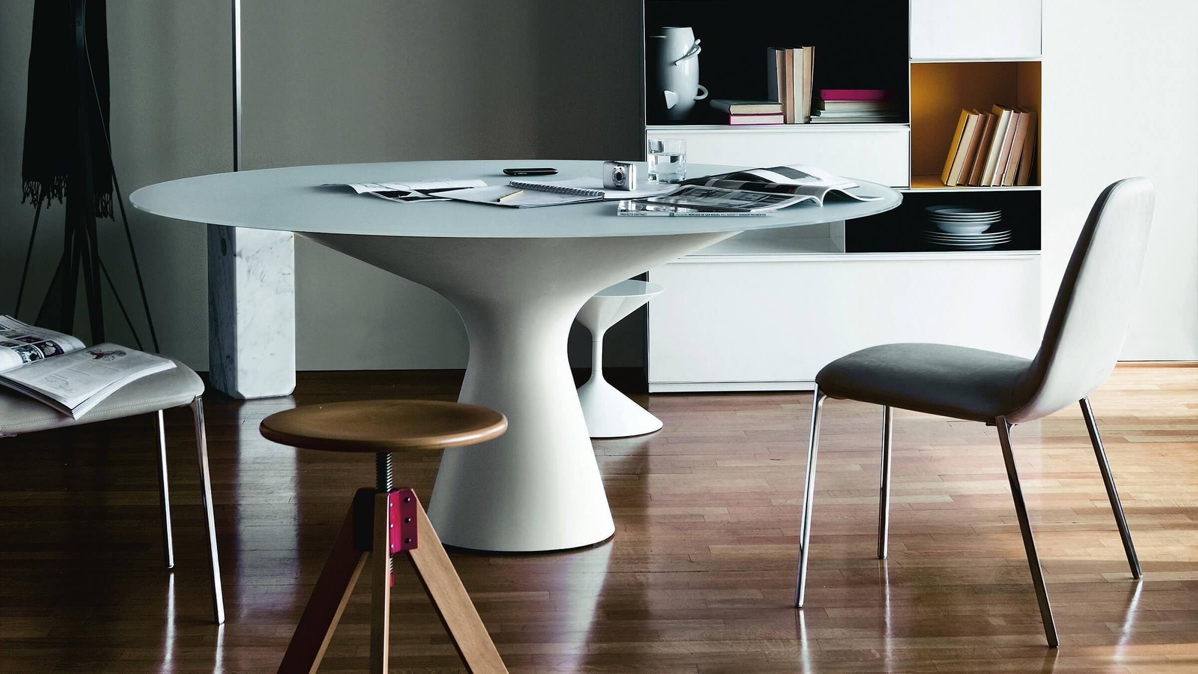 Desktop / WhiteMenu / Blanco Table designed by Jacopo Zibardi