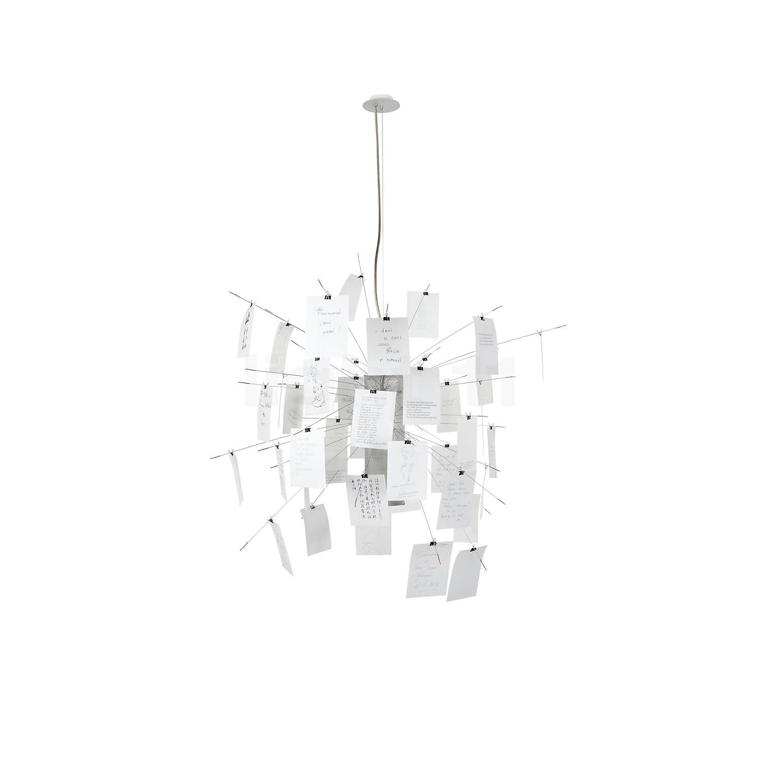 Mobile / BlackMenu / Zettel'z 6 Chandelier, designed by Ingo Maurer