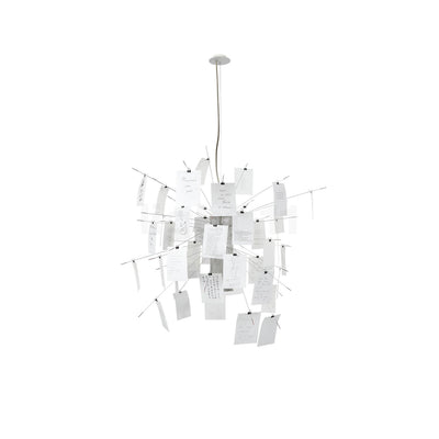 Mobile / BlackMenu / Zettel'z 6 Chandelier, designed by Ingo Maurer