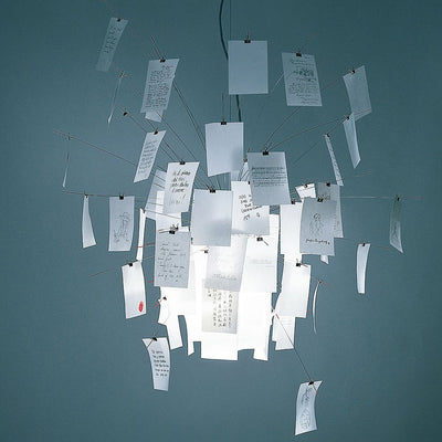 Ingo Maurer Pendant Lamp Zettel'z 6 Chandelier